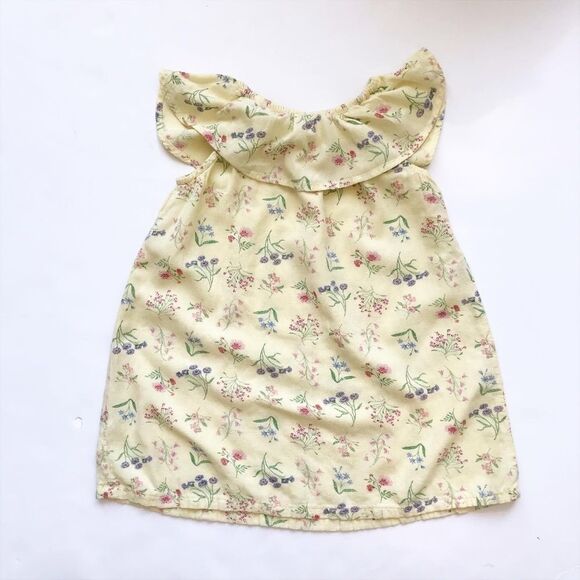 Old Navy yellow flower print dress EUC 3T - Picture 4 of 4